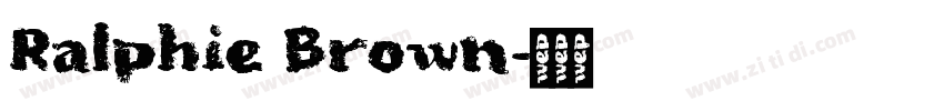 Ralphie Brown字体转换
